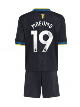 Billige Manchester United Bryan Mbeumo #19 Tredjedraktsett Barn 2025-26 Kortermet (+ Korte bukser)